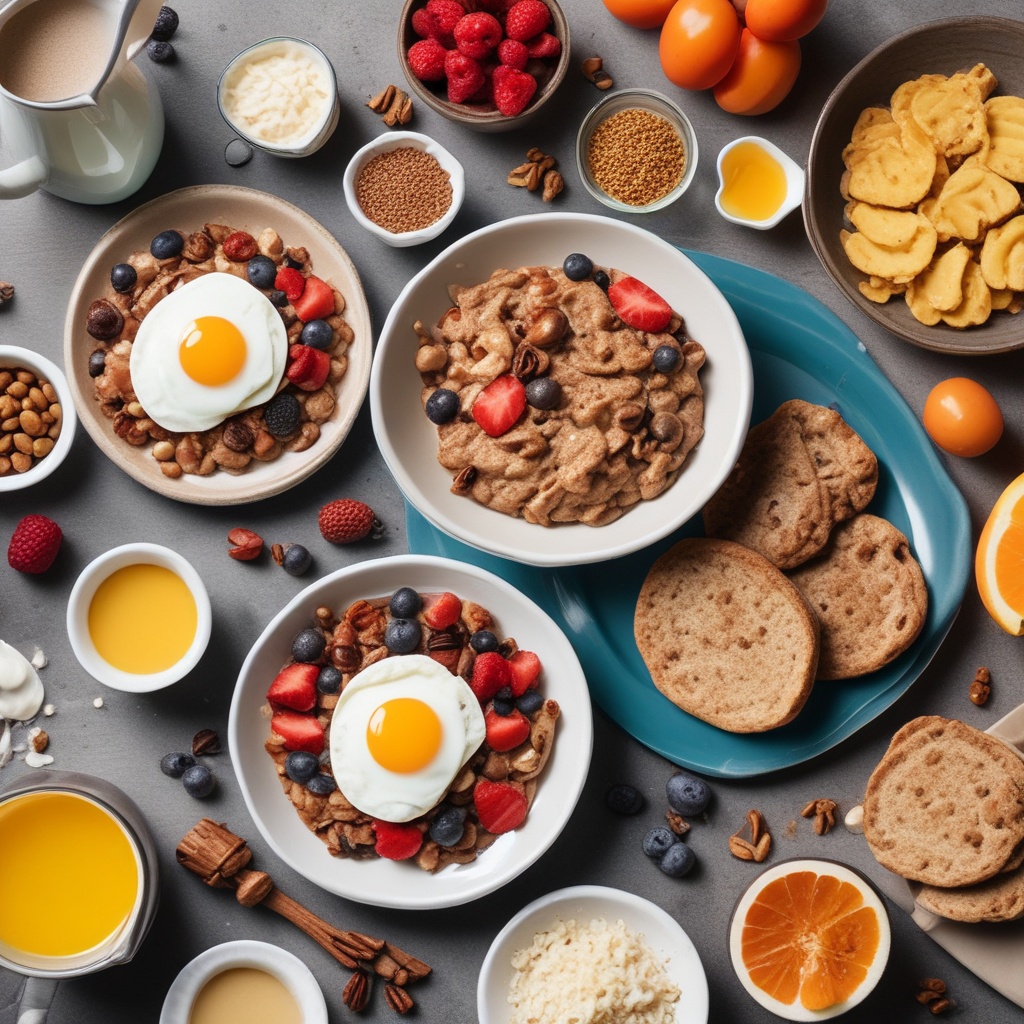 A healthy, protein-rich customized breakfast for bodybuilders